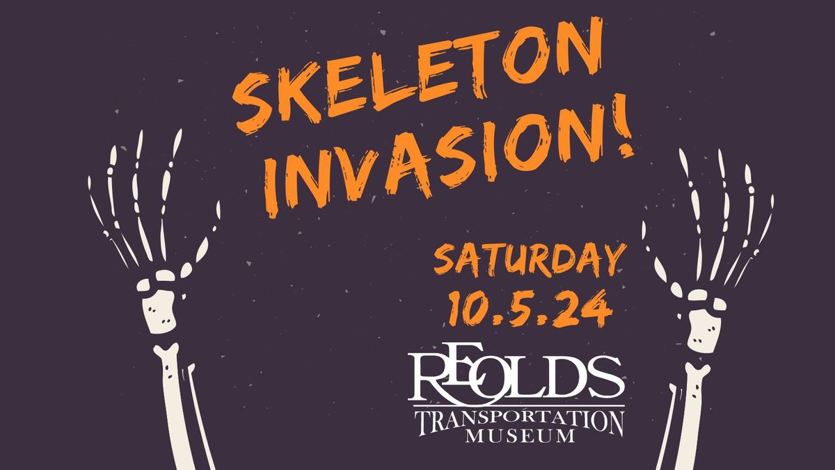 Skeleton Invasion! At the R.E. Olds Transportation Museum 