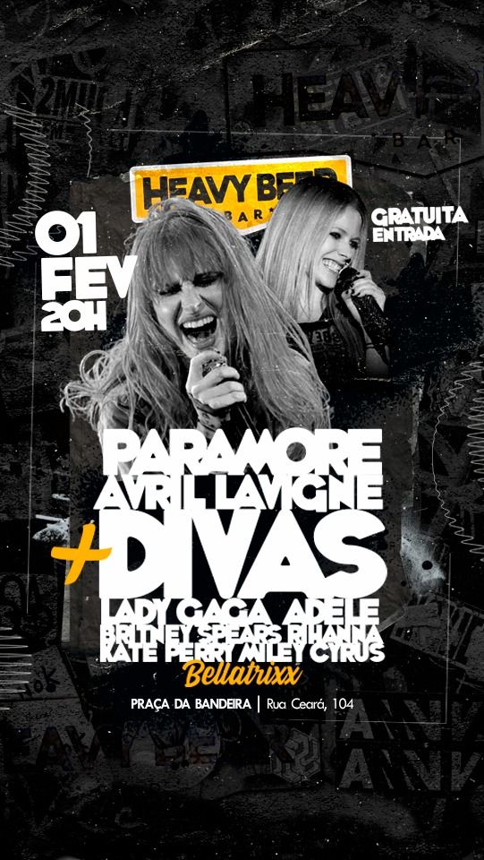 PARAMORE + AVRIL LAVIGNE + DIVAS DO POP - BELLATRIXX AO VIVO !