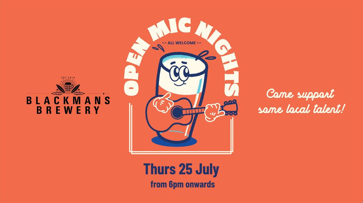 Open Mic Night at Blackman's Geelong