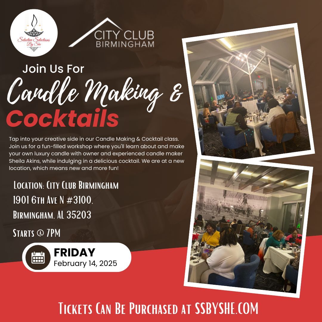 Candle Making and Cocktail Class