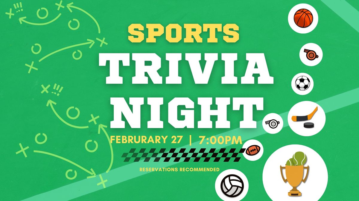 Trivia Night: Sports Edition!