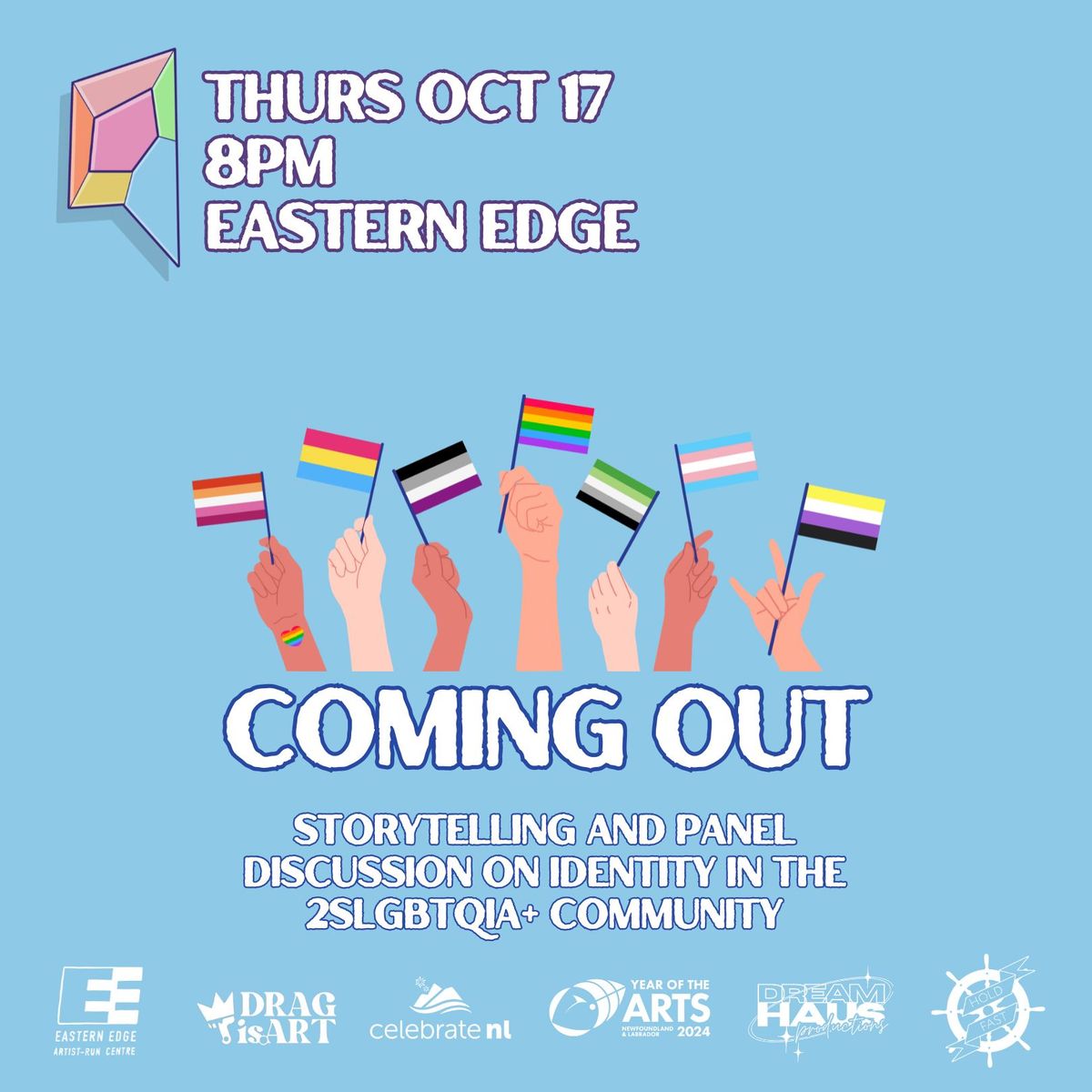 Coming Out: Storytelling and Panel Discussion on Identity in the 2SLGBTQIA+ Community