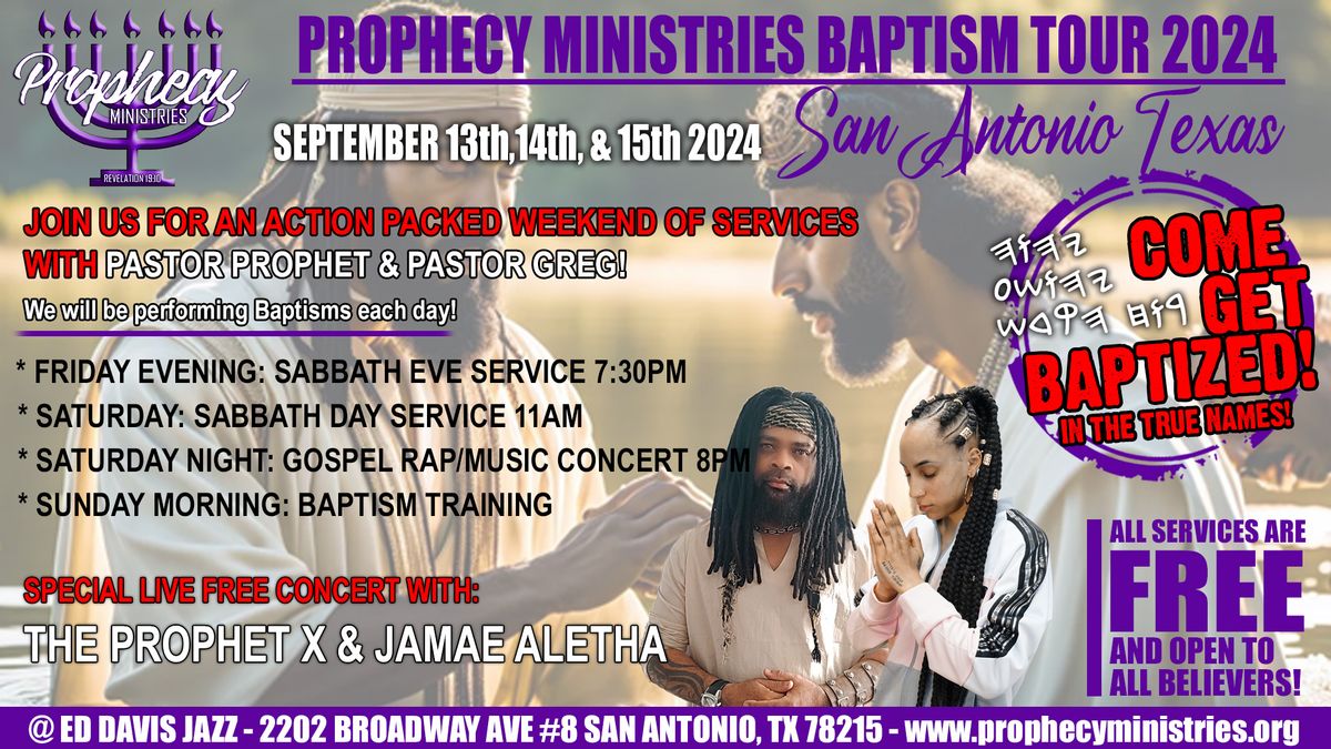 San Antonio Texas Baptism Tour 2024