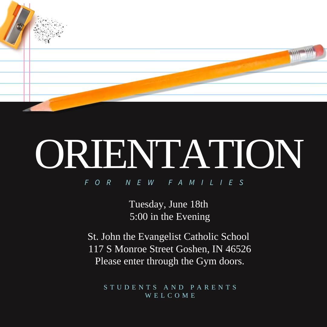 Orientation for new families