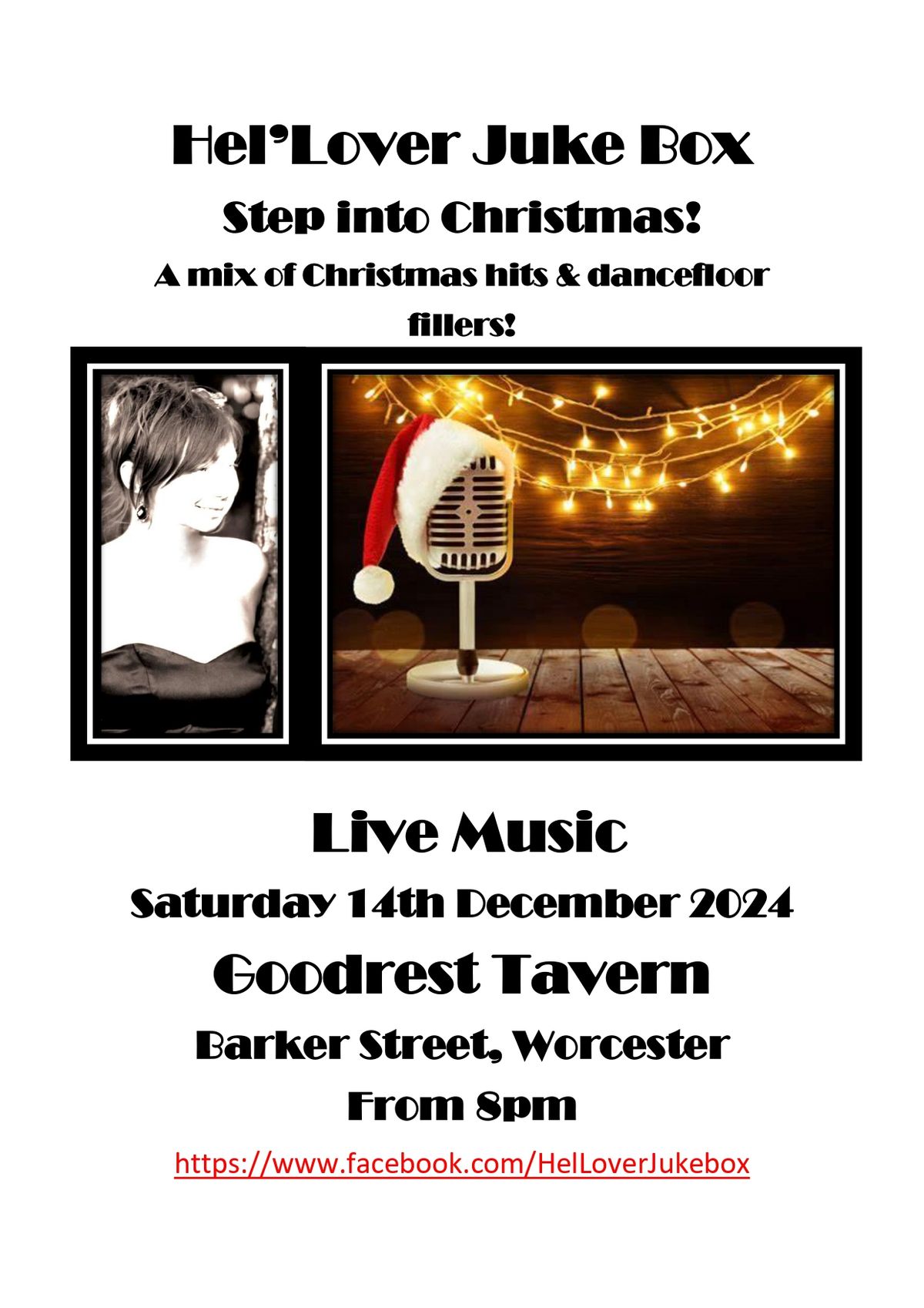 Hel`lover Jukebox "Step into Christmas" at Goodrest Tavern, Worcester