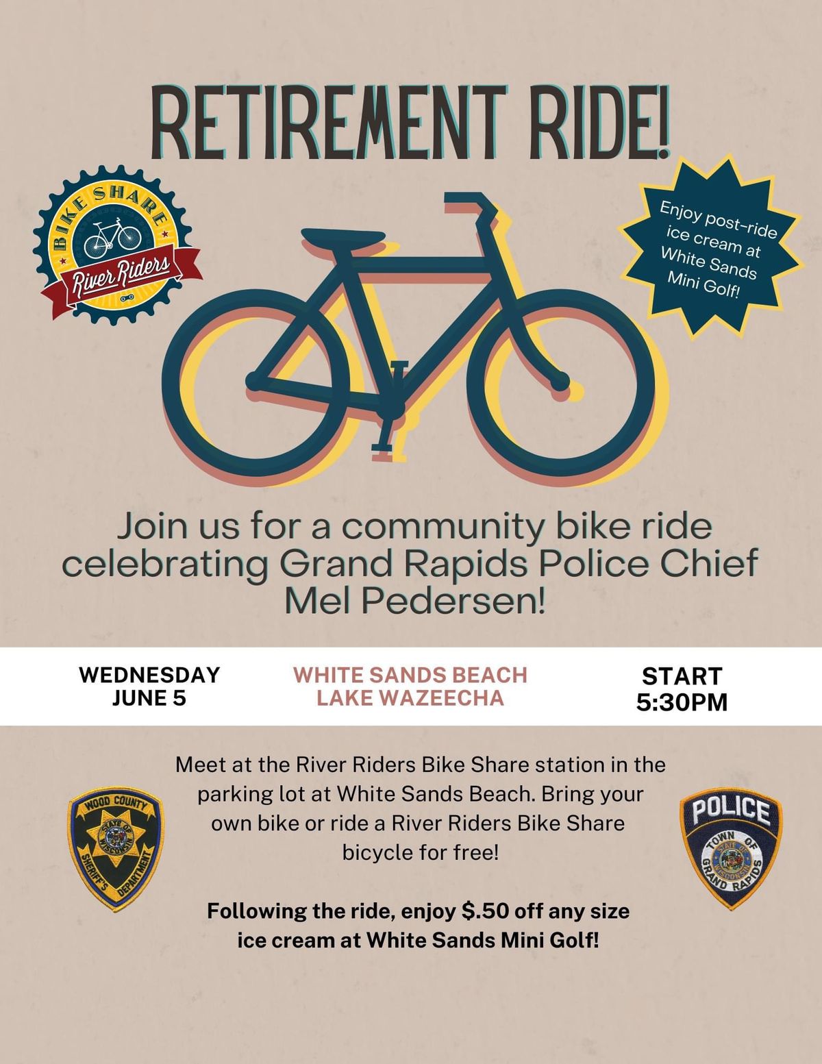 Retirement Ride - GRPD Chief Pedersen! 