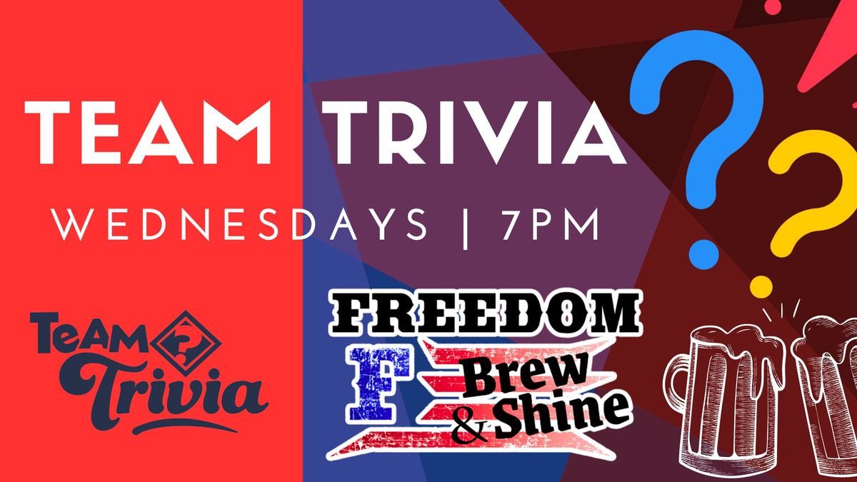 TRIVIA Night @ Freedom Brew & Shine