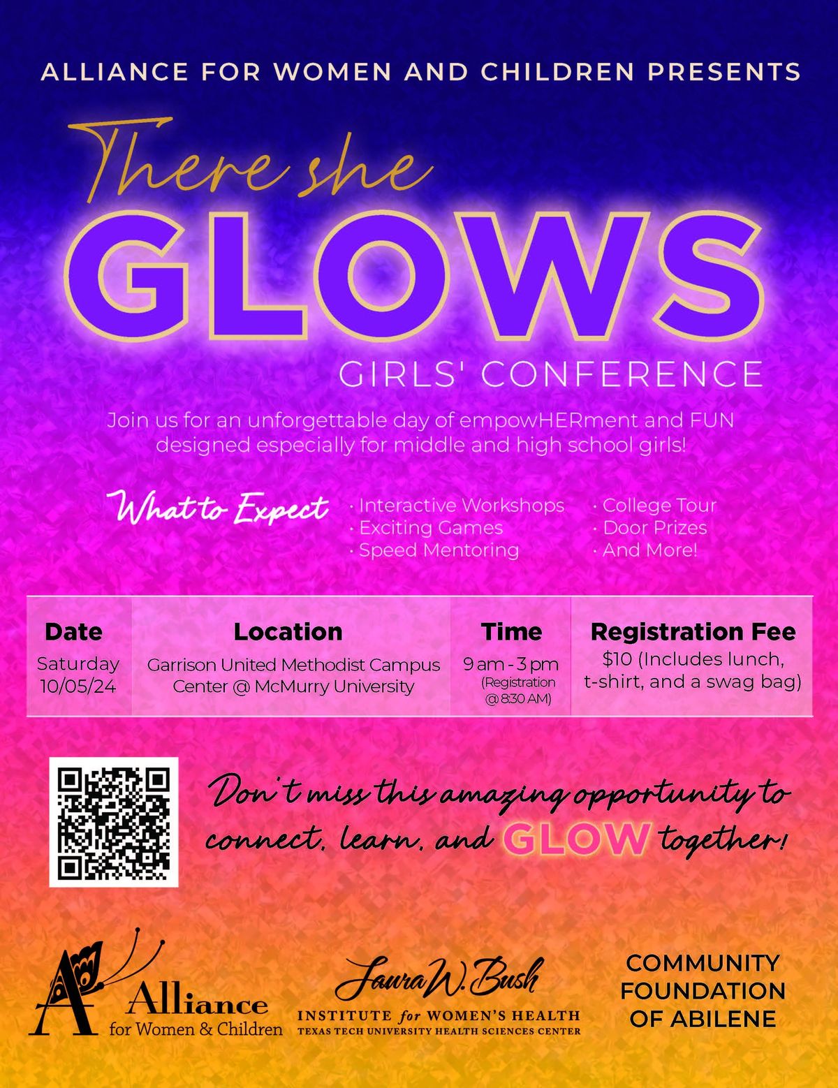 There She Glows Girls Conference!