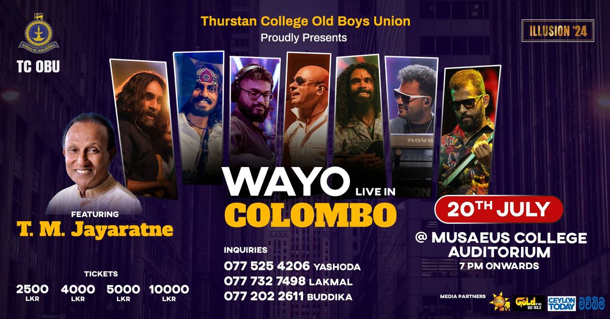 WAYO Live in Colombo feat. T M Jayaratne