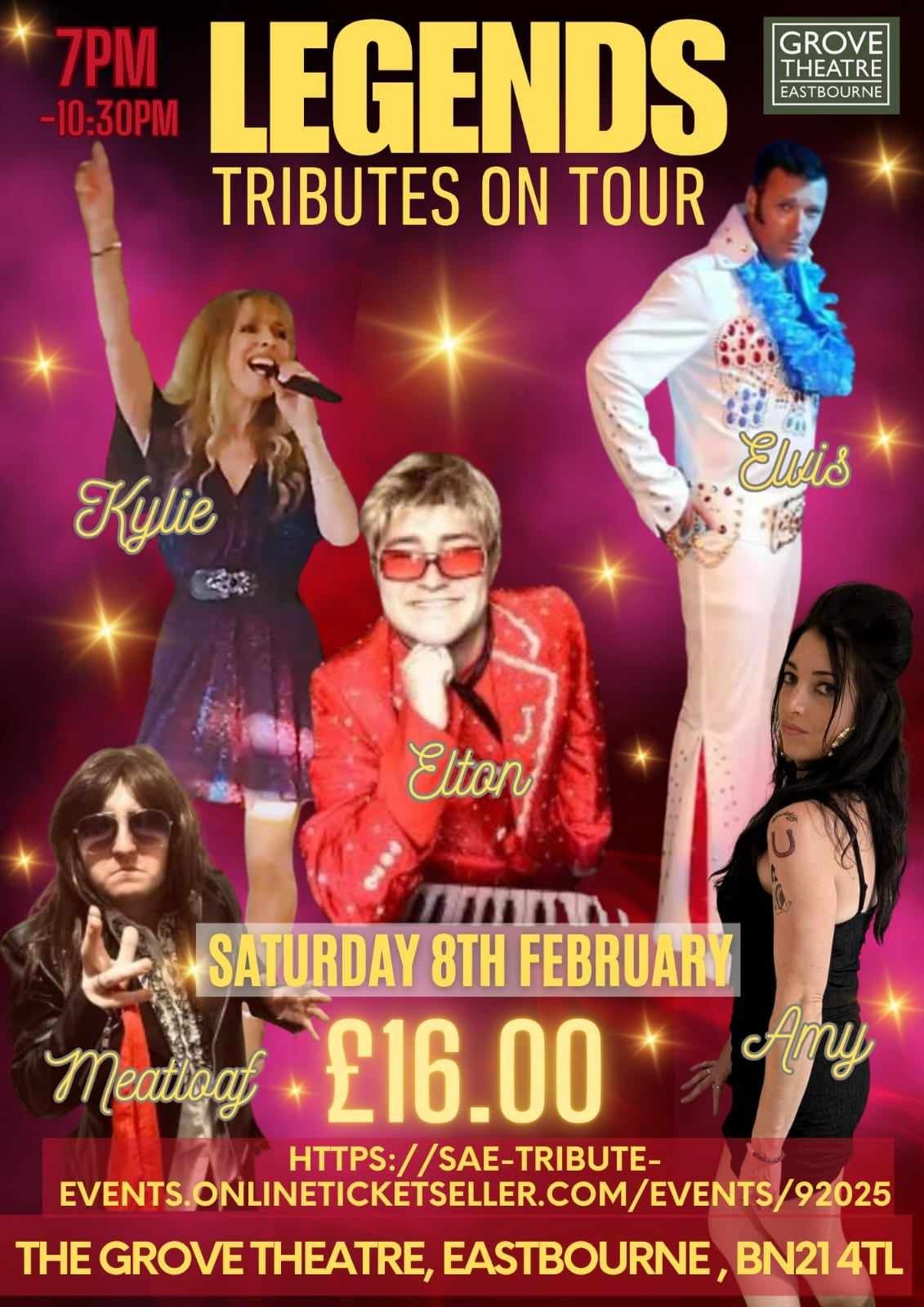 Legends Tributes on Tour - Eastbourne