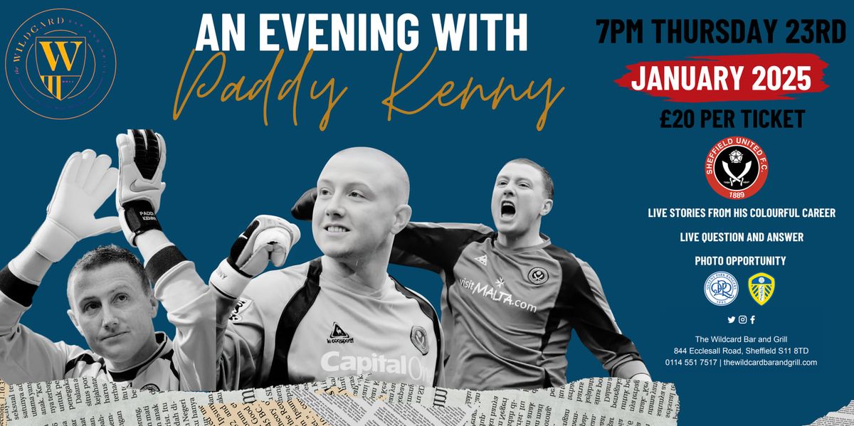 An evening with Paddy Kenny