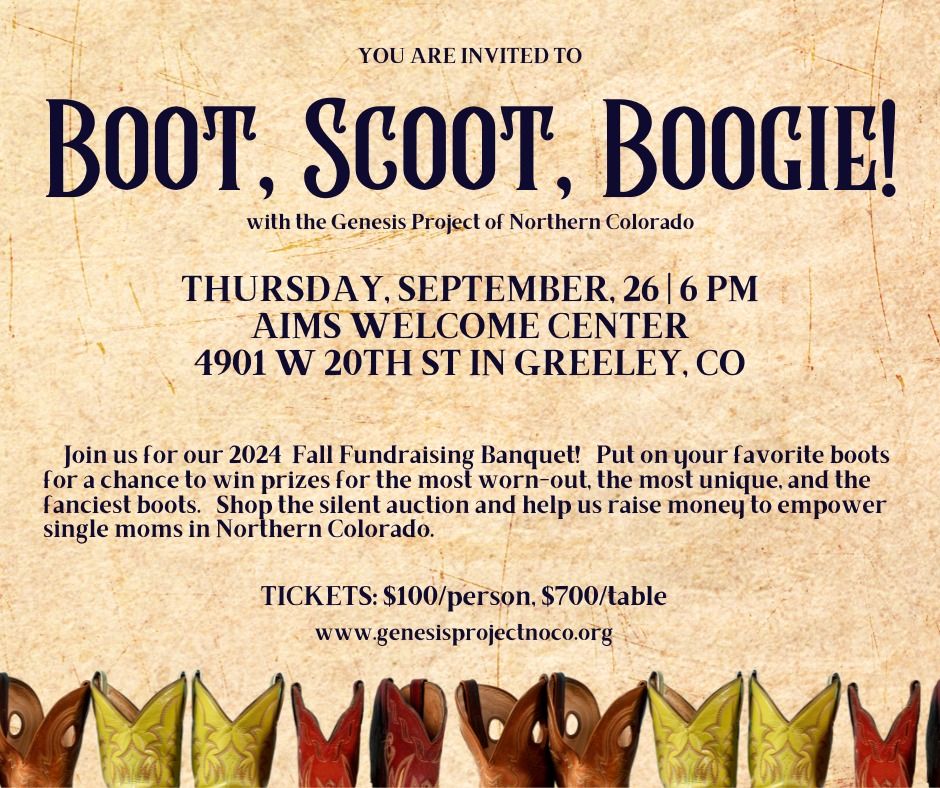 Boot, Scoot, Boogie Fall Fundraiser