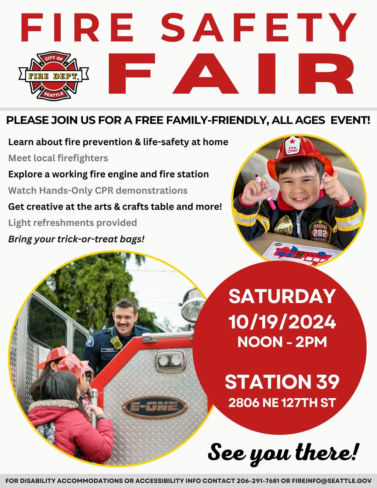 Fire Safety Fair at Station 39 