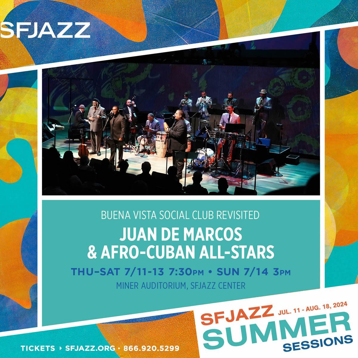 Juan De Marcos and Afro-Cuban All Stars at SF Jazz Center - Miner Auditorium