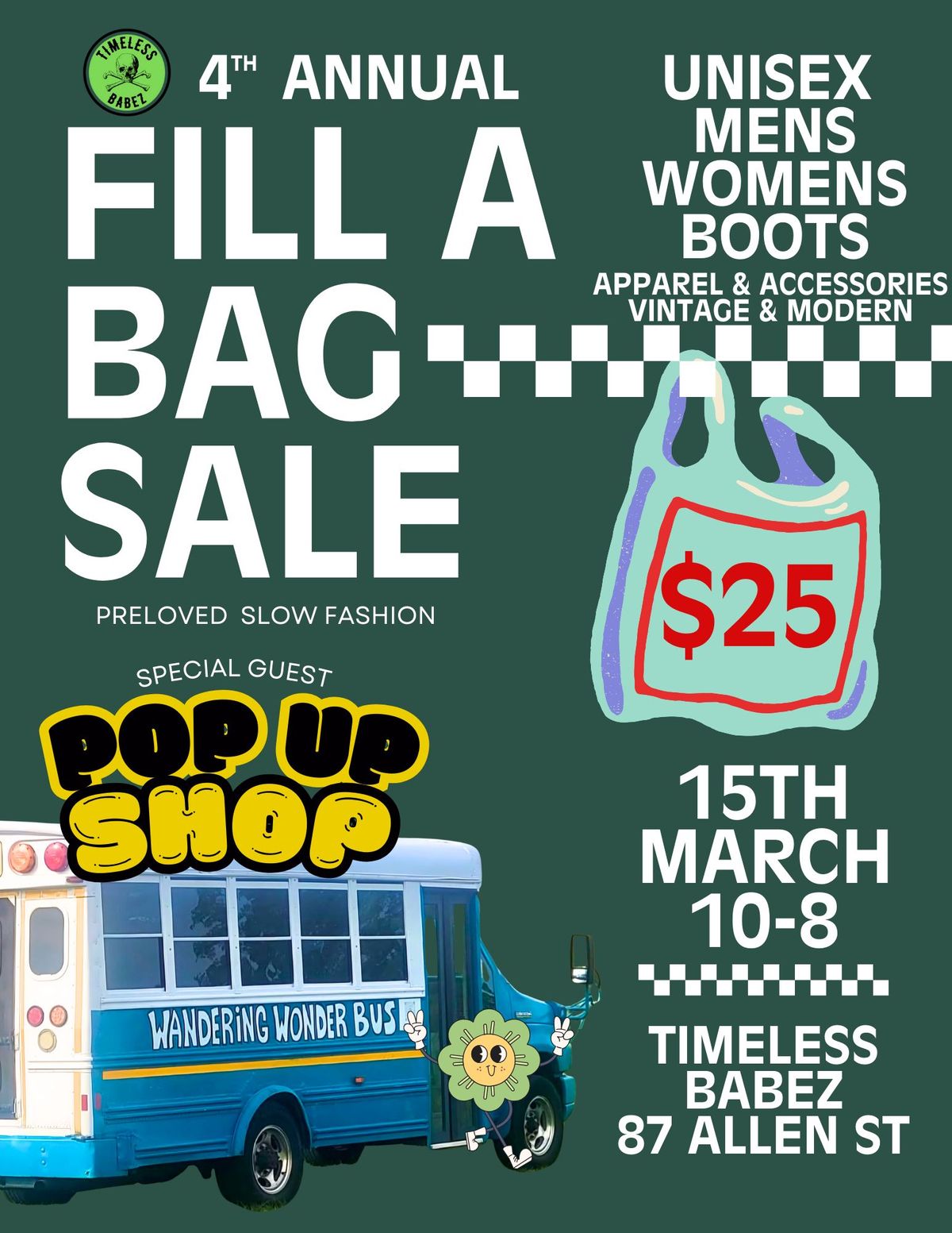 4th Annual Fill A Bag Sale at Timeless Babez