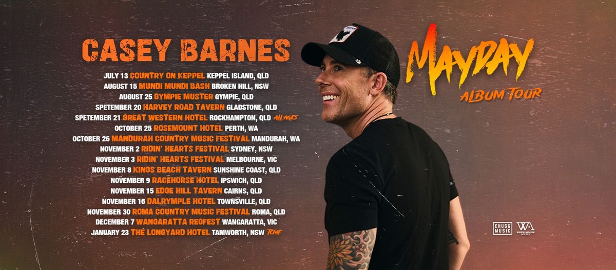 Casey Barnes Mayday Album Tour