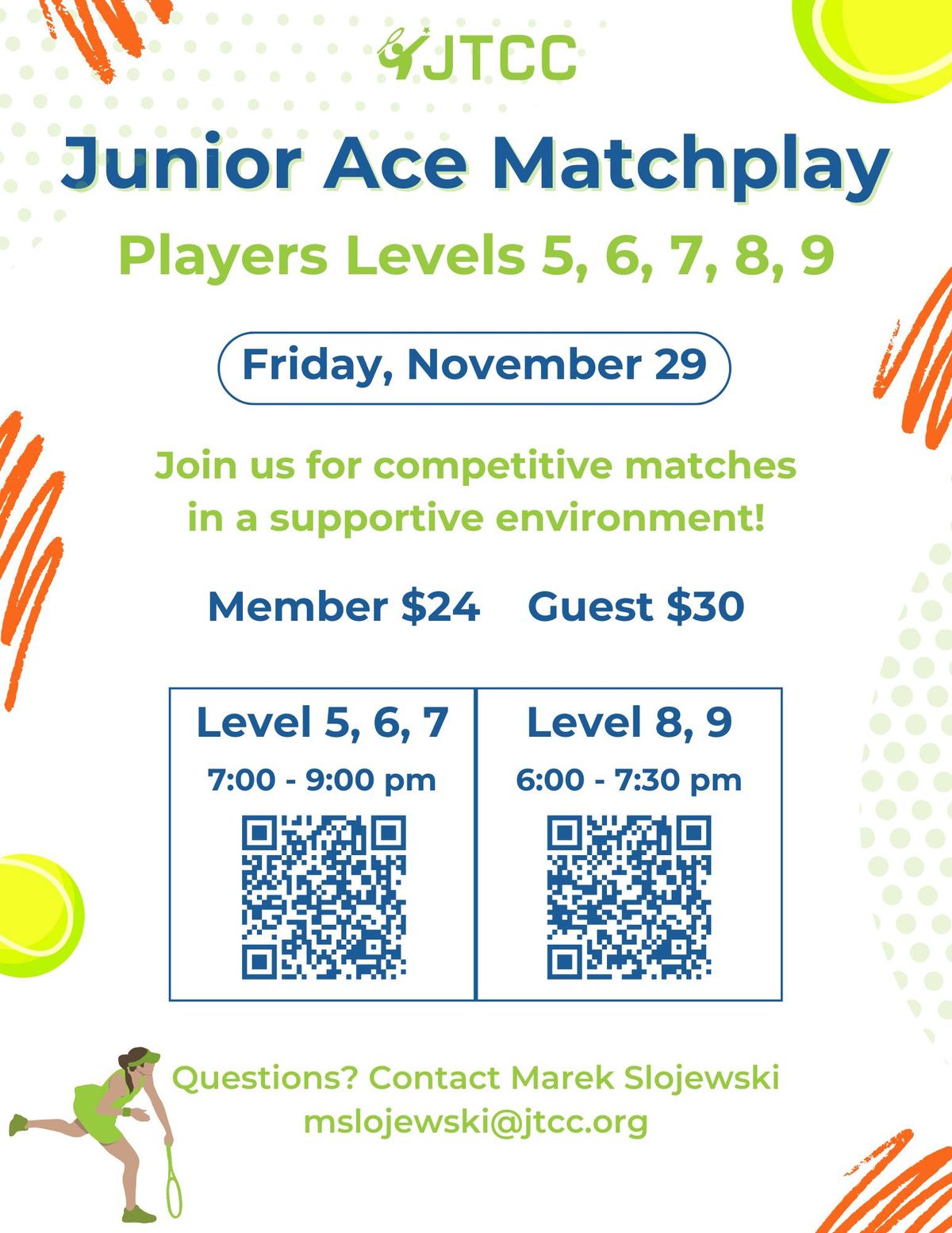 JTCC Junior Ace Matchplay - November 29 \ud83c\udfbe