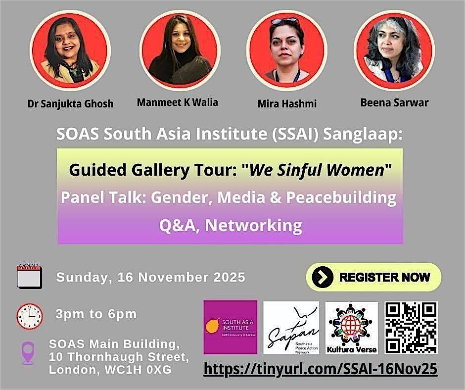 SSAI Sanglaap: Gender, Media and Peacebuilding -- gallery tour, talks, Q&A.