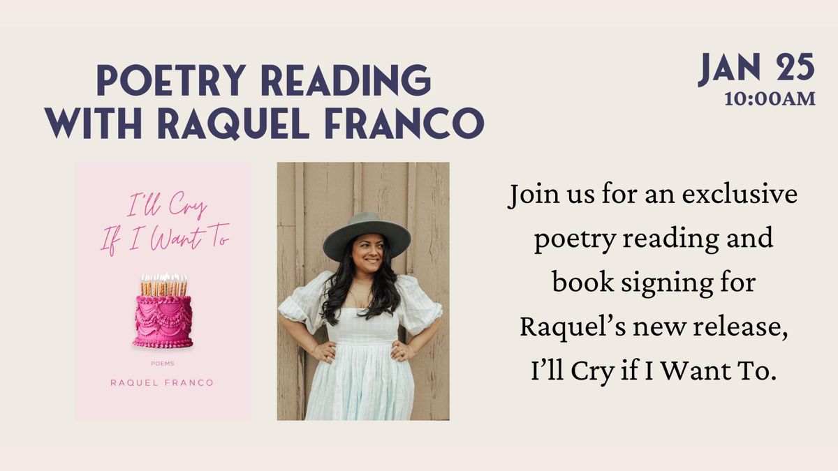 Poetry Reading with Raquel Franco