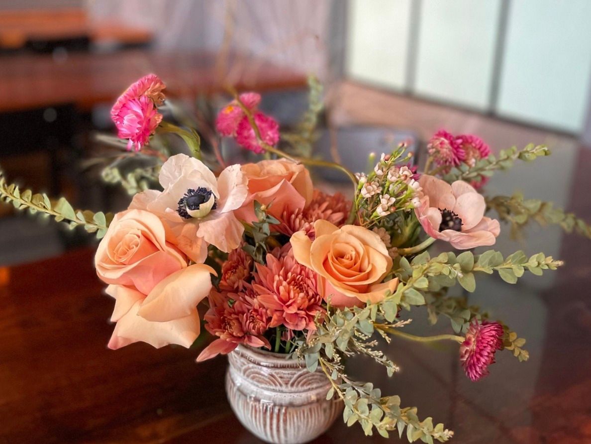 Sip-n-bloom Flower Arranging at Sociable!