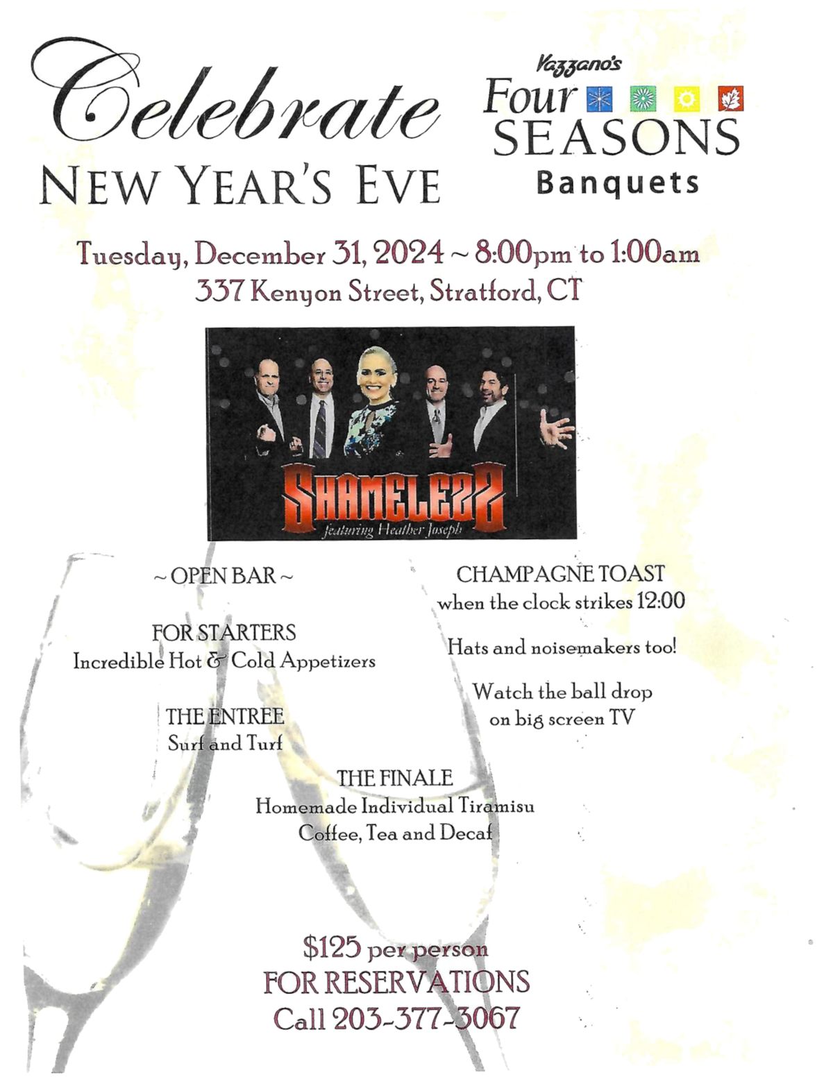 Shameless featuring Heather Joseph at Vazzano's New Year's Eve!