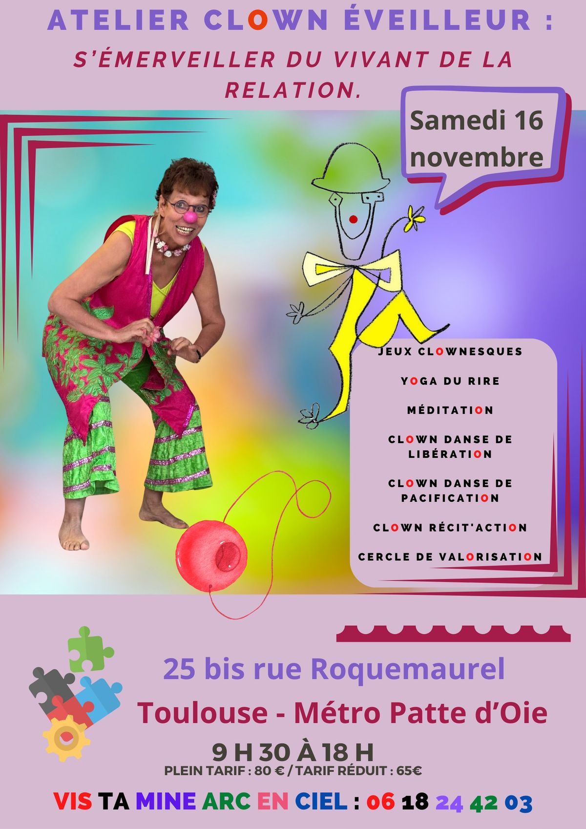 Atelier Clown Eveilleur : S'\u00e9merveiller du vivant de la relation