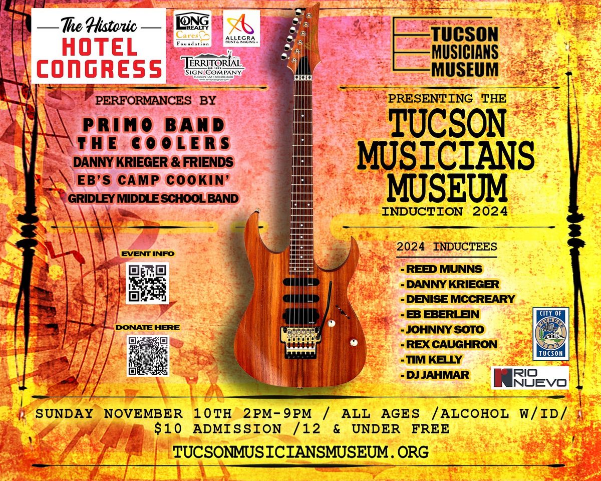 Tucson Musicians Museum presents the 2024 Induction Ceremony