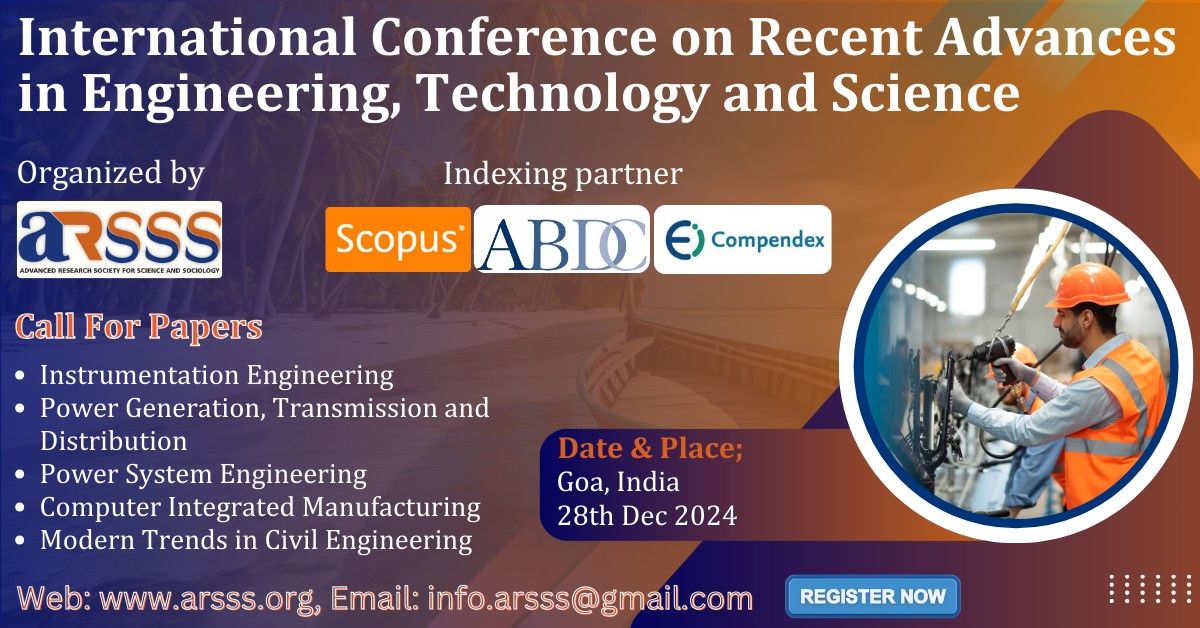 International Conference on Recent Advances in Engineering, Technology and Science(ICRAETS)