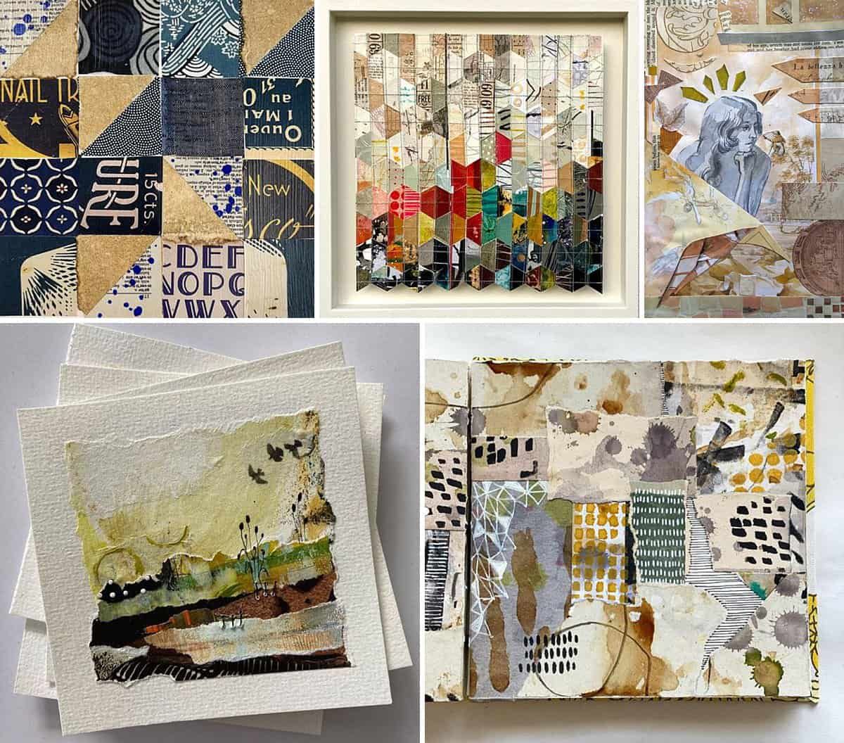 Coffee & Upcycled Multi-Media Collage | Summer Art Hangout