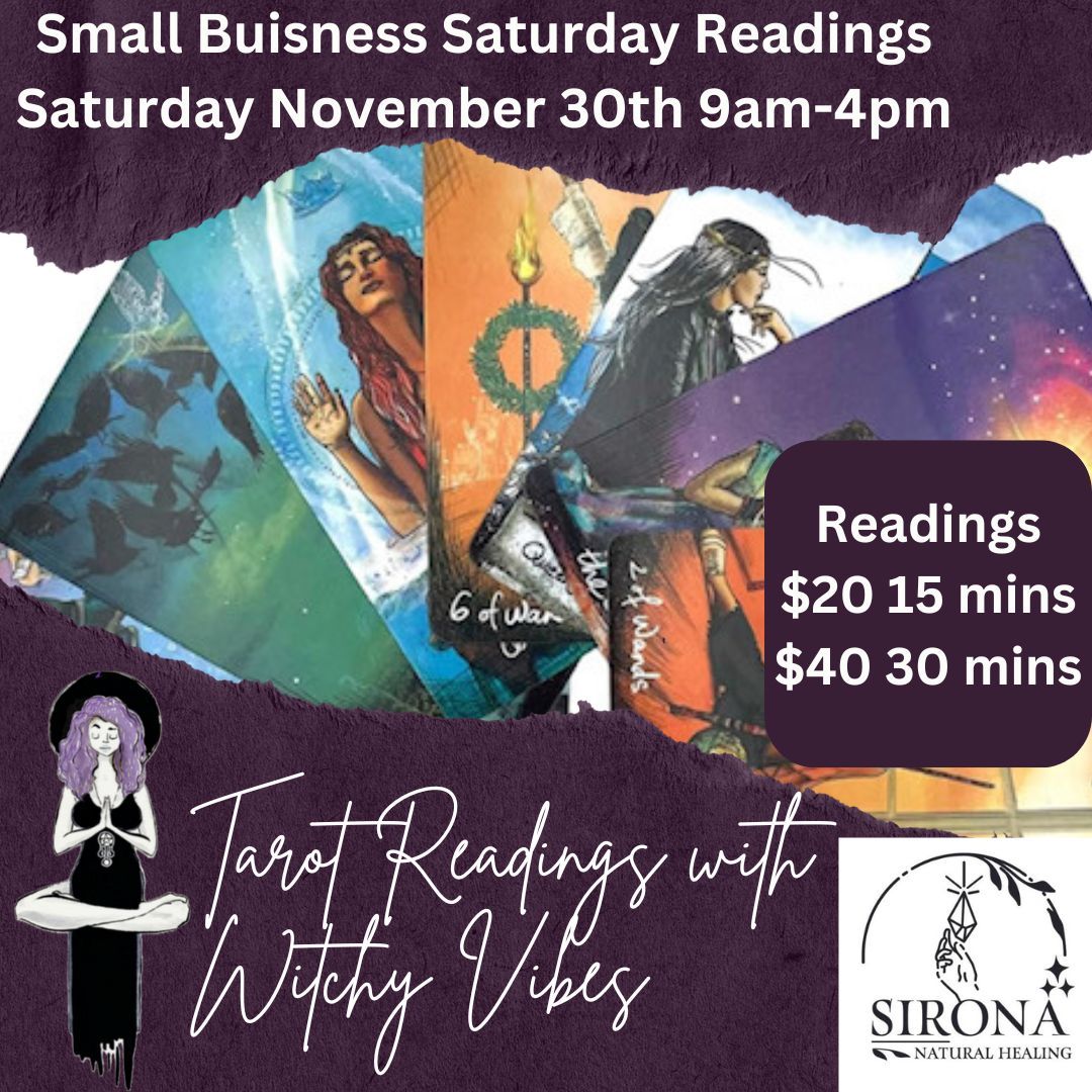 Small Business Saturday Tarot Readings at Sirona 