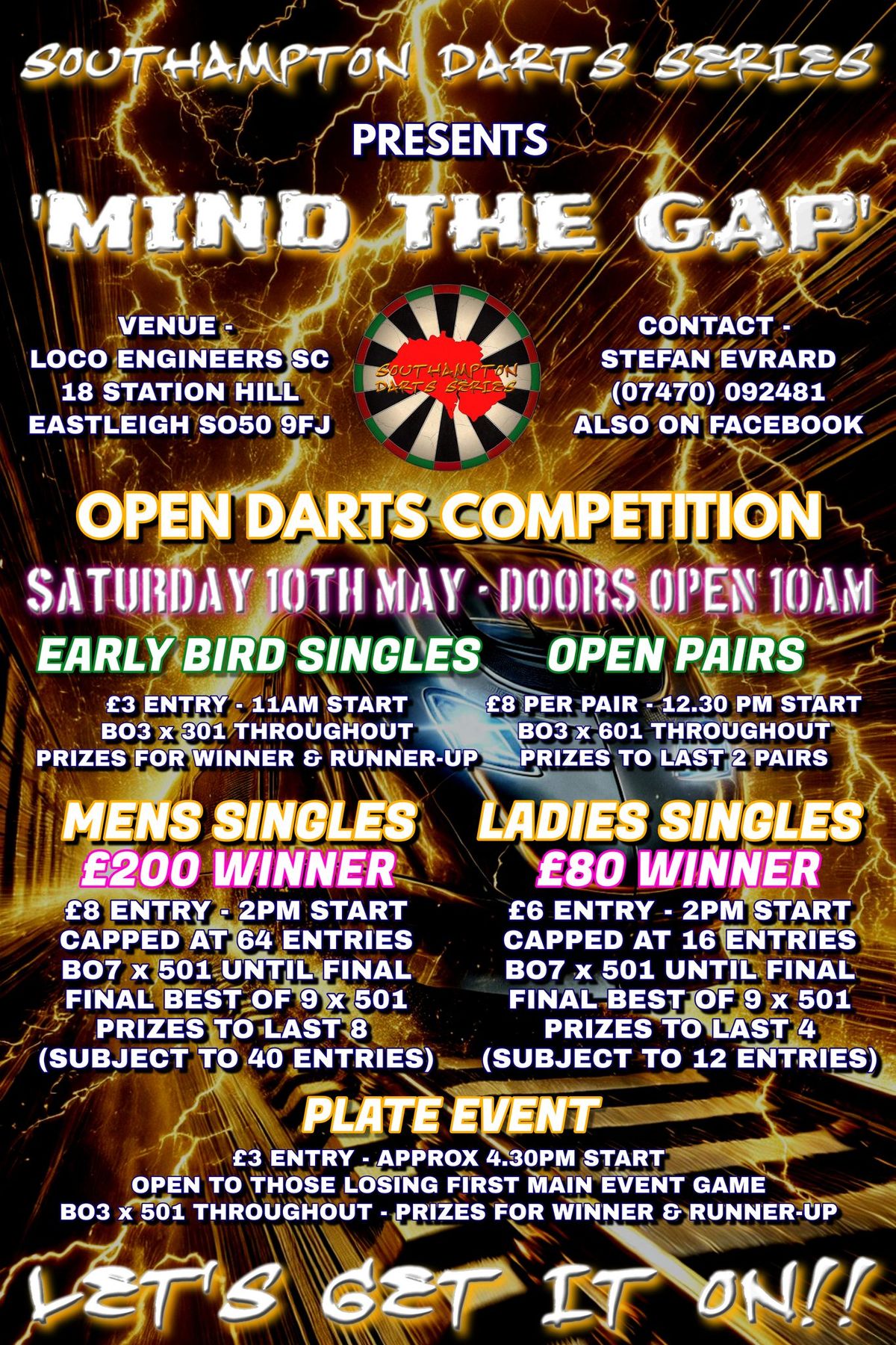 Southampton Darts Series Presents - 'MIND THE GAP'