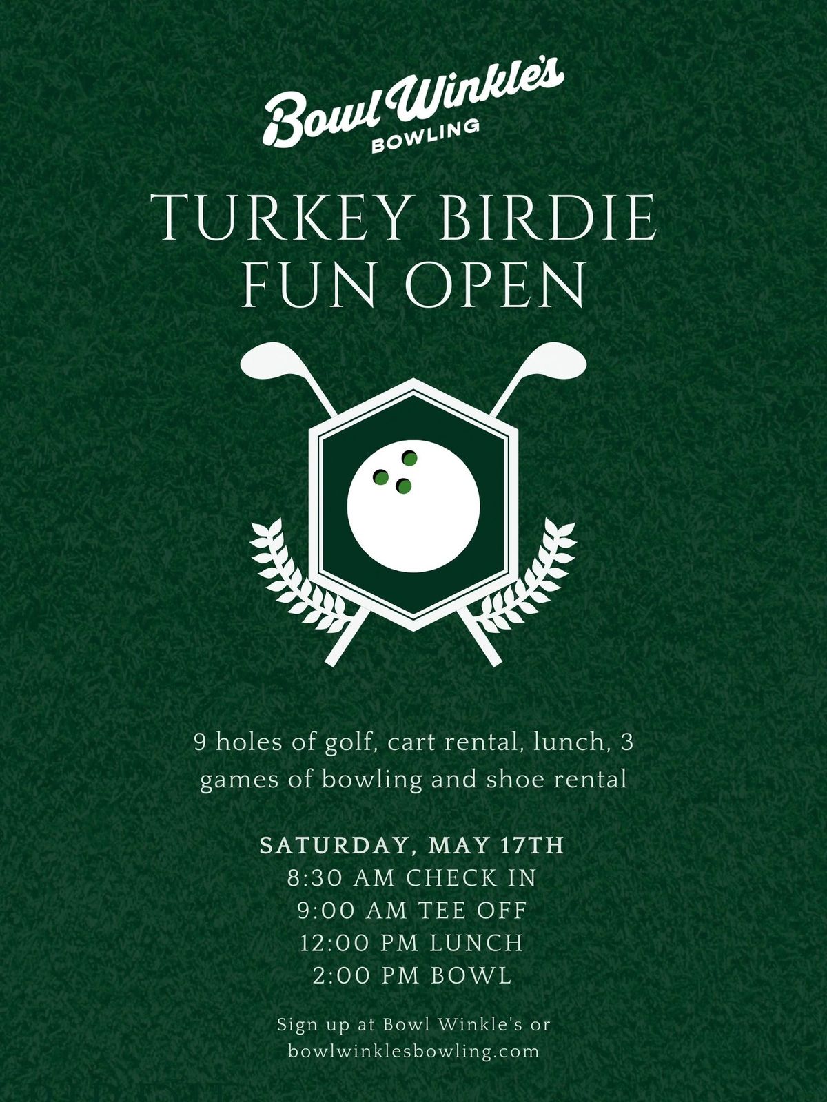 Turkey Birdie: Fun Golf & Bowling Outing 