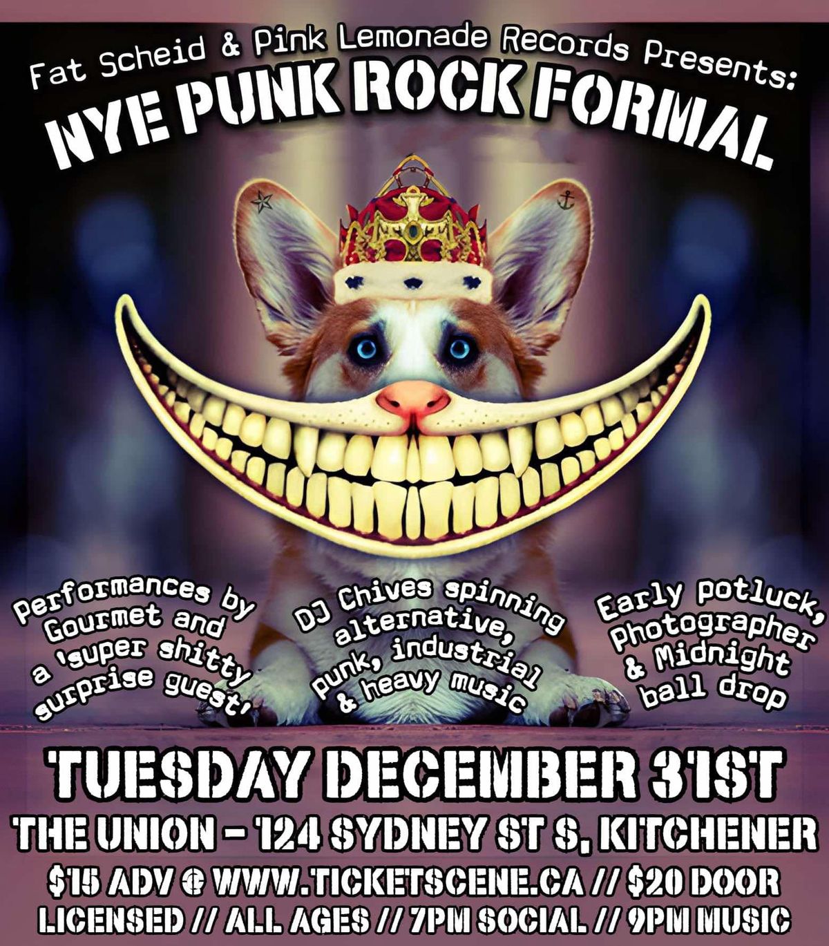 December 31st: New Year's Eve Punk Rock Formal | Live at The Union (Kitchener)