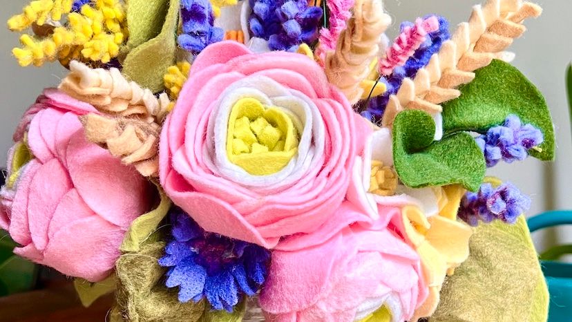 Forever Blooms - Creating Flowers out of Wool Felt with artist-in-residence Aly Parrott