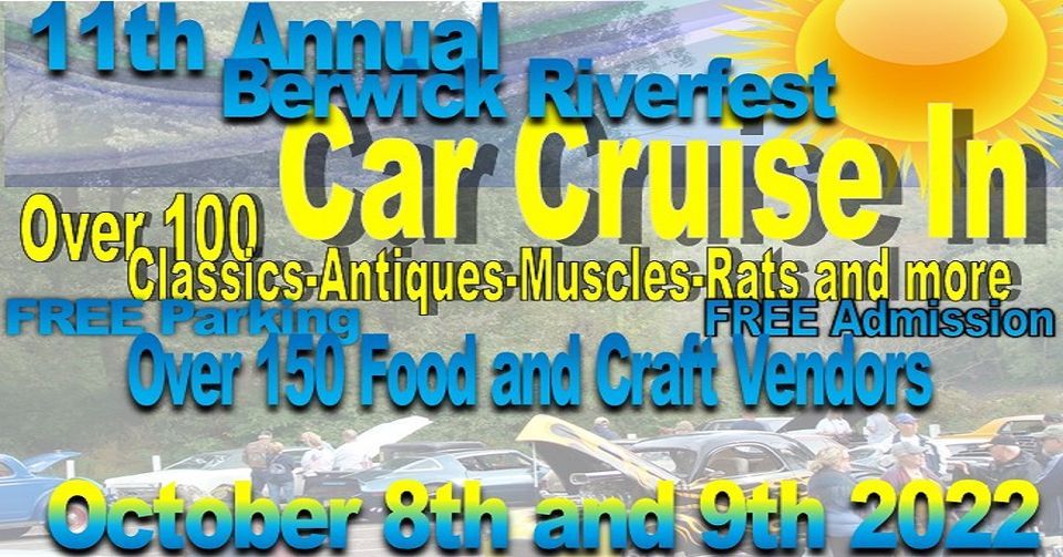 Car Cruise In Berwick Riverfest