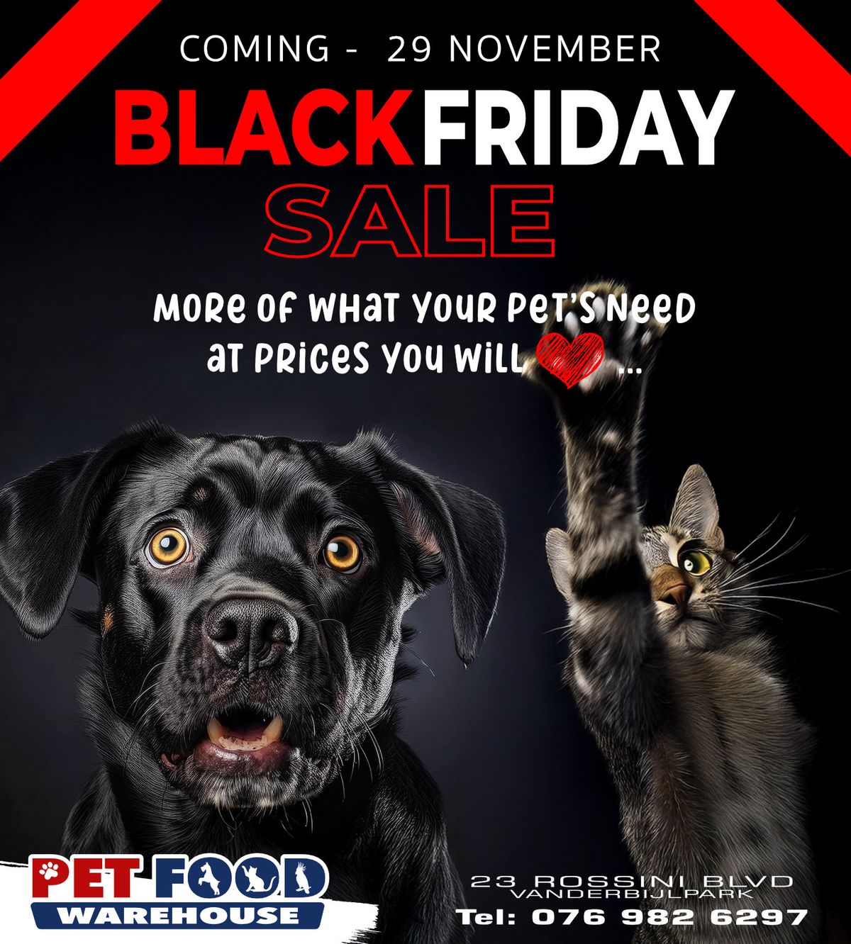 Black Friday 2024 at Pet Food Warehouse