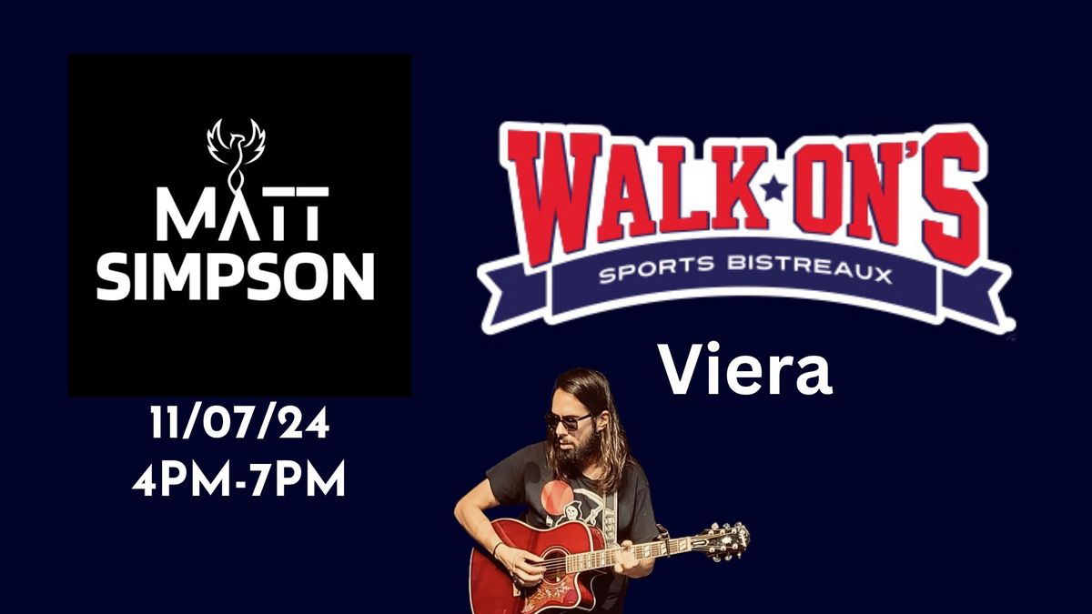 Walk Ons Viera - Matt Simpson Live!