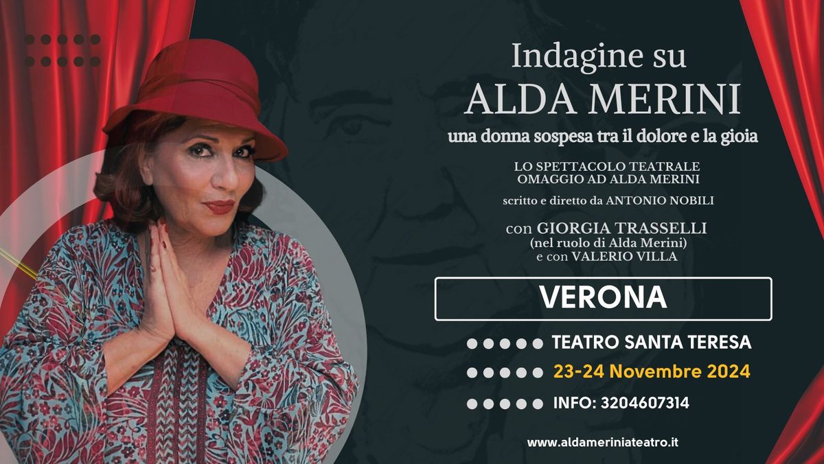 Alda Merini a Verona va in scena lo spettacolo "Indagine su Alda Merini"