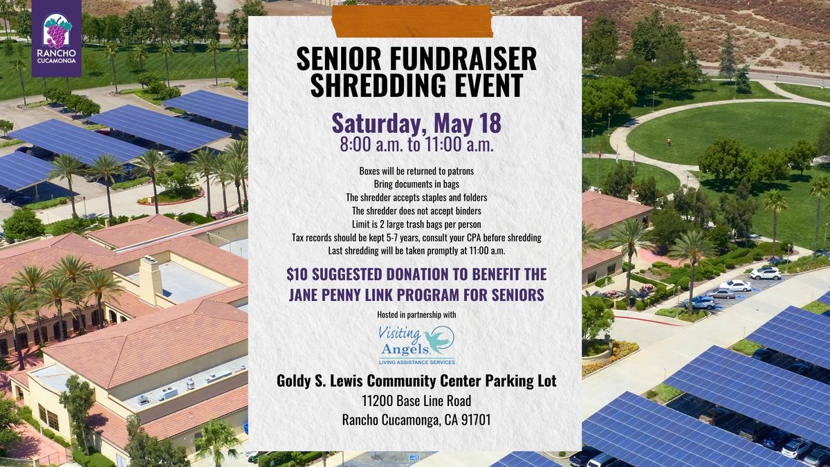 Senior Fundraiser Shredding Event