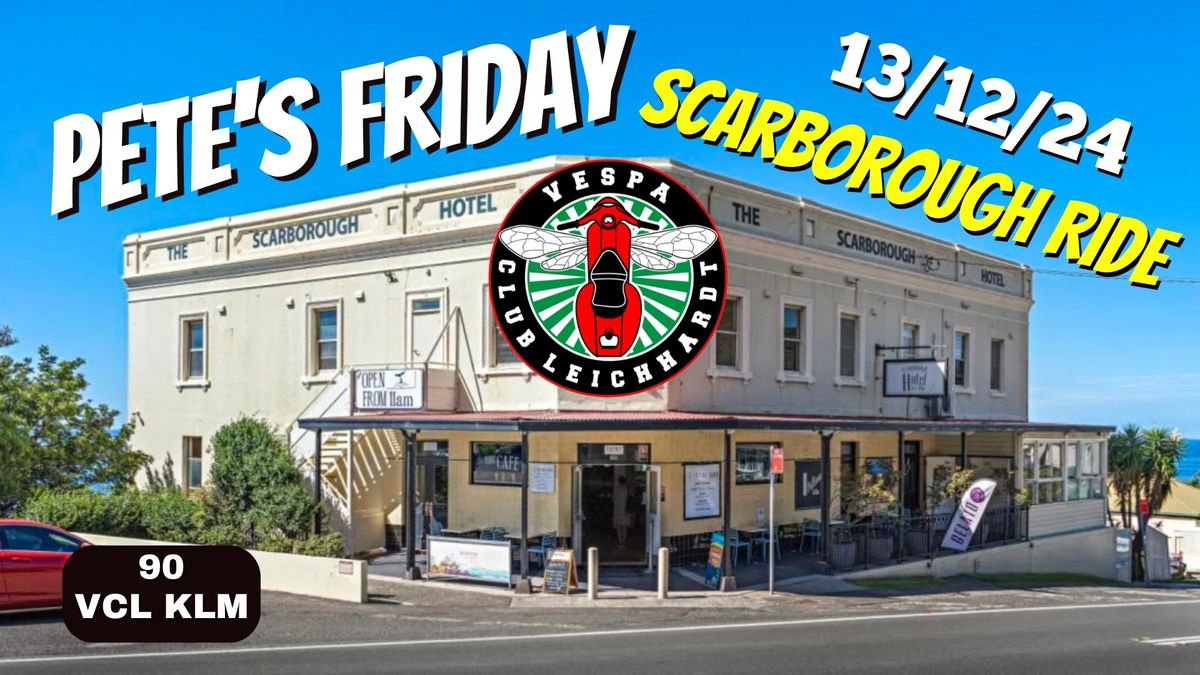 Pete's Scarborough Hotel Ride - Friday 13\/12\/24