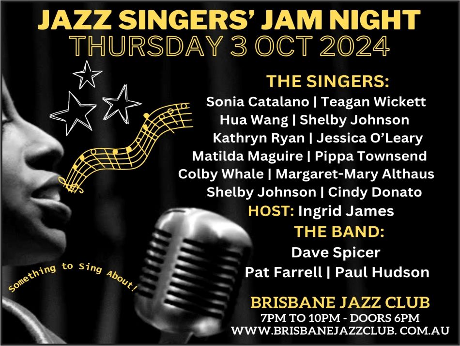 Jazz Singers' Jam Night - October 2024