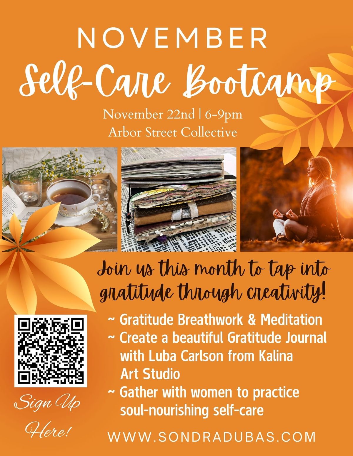 November Self-Care Bootcamp ~ Gratitude through Creativity