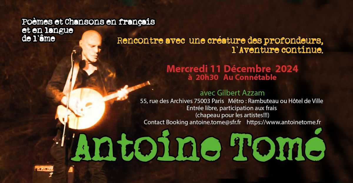 Antoine Tom\u00e9 Rencontre avec une Cr\u00e9ature des Profondeurs, l'Aventure continuel'Aventure continue