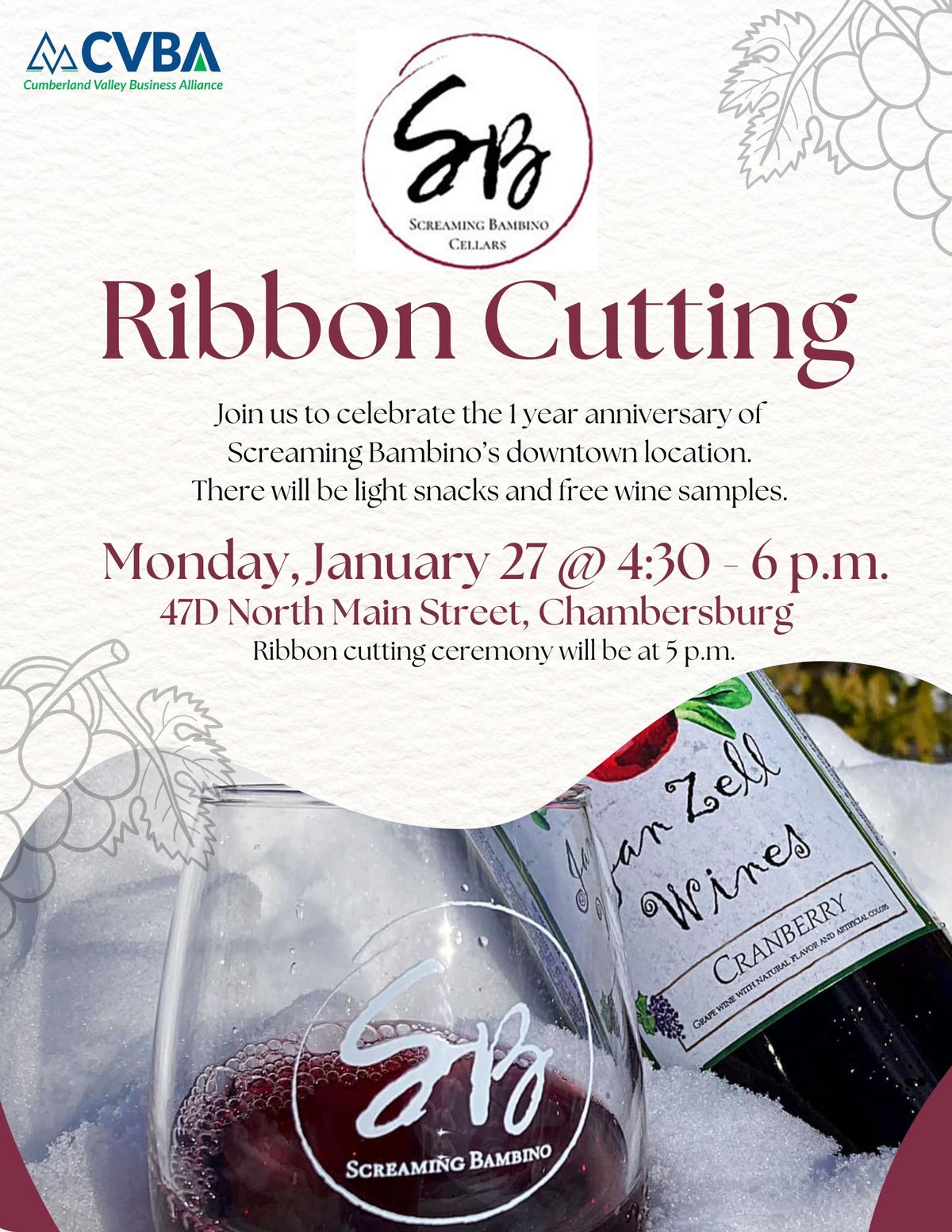 Screaming Bambino Ribbon Cutting