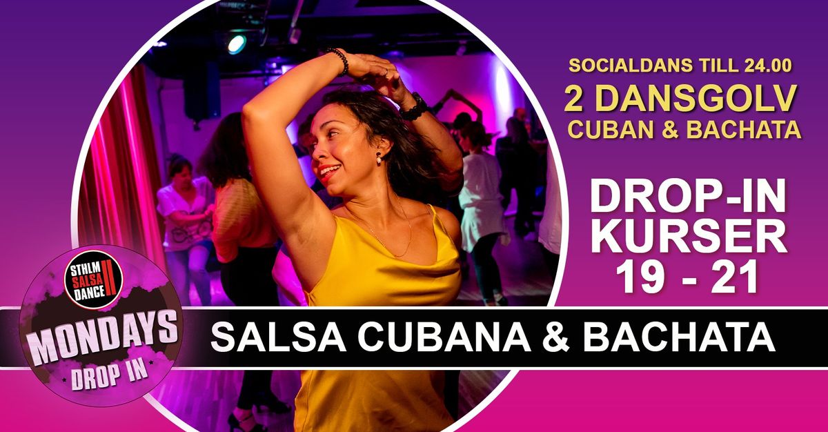 Salsa Cubana & Bachata drop-in 6 januari p\u00e5 Stockholm Salsa Dance! 