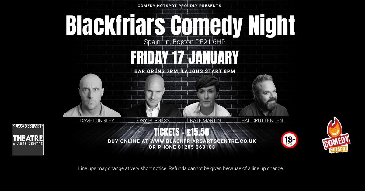 Blackfriars Comedy Night - Jan 2025