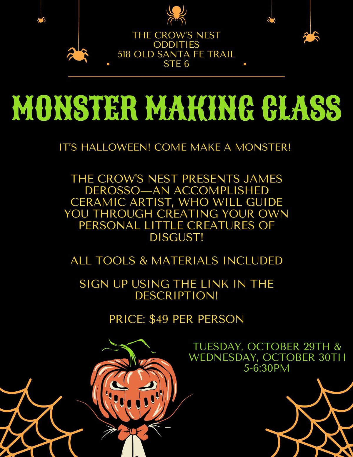 Monster Making Class 