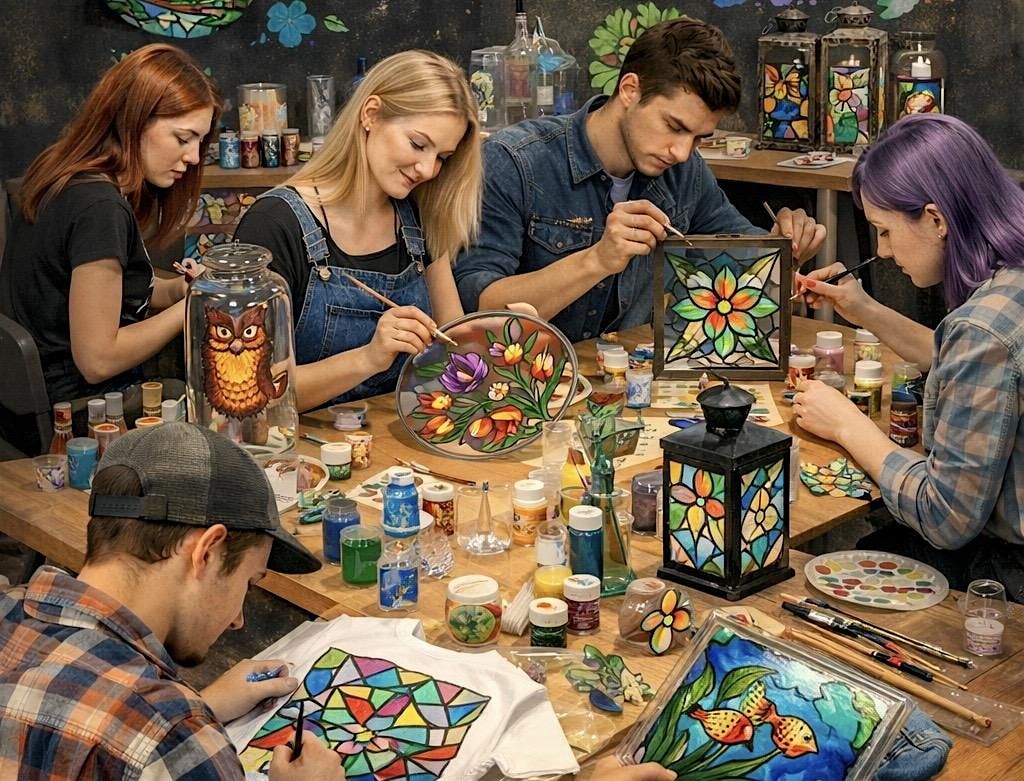 Glass painting workshop