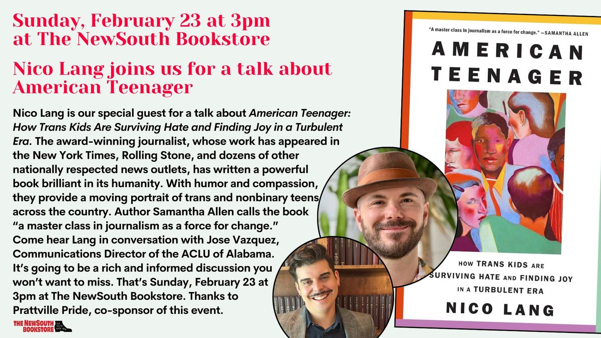 Nico Lang in conversation with Jose Vazquez for a talk about American Teenager!