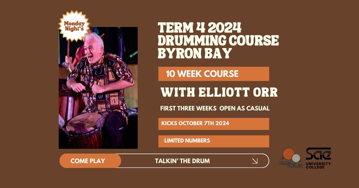 African Drumming Classes in Byron Bay with Elliott Orr